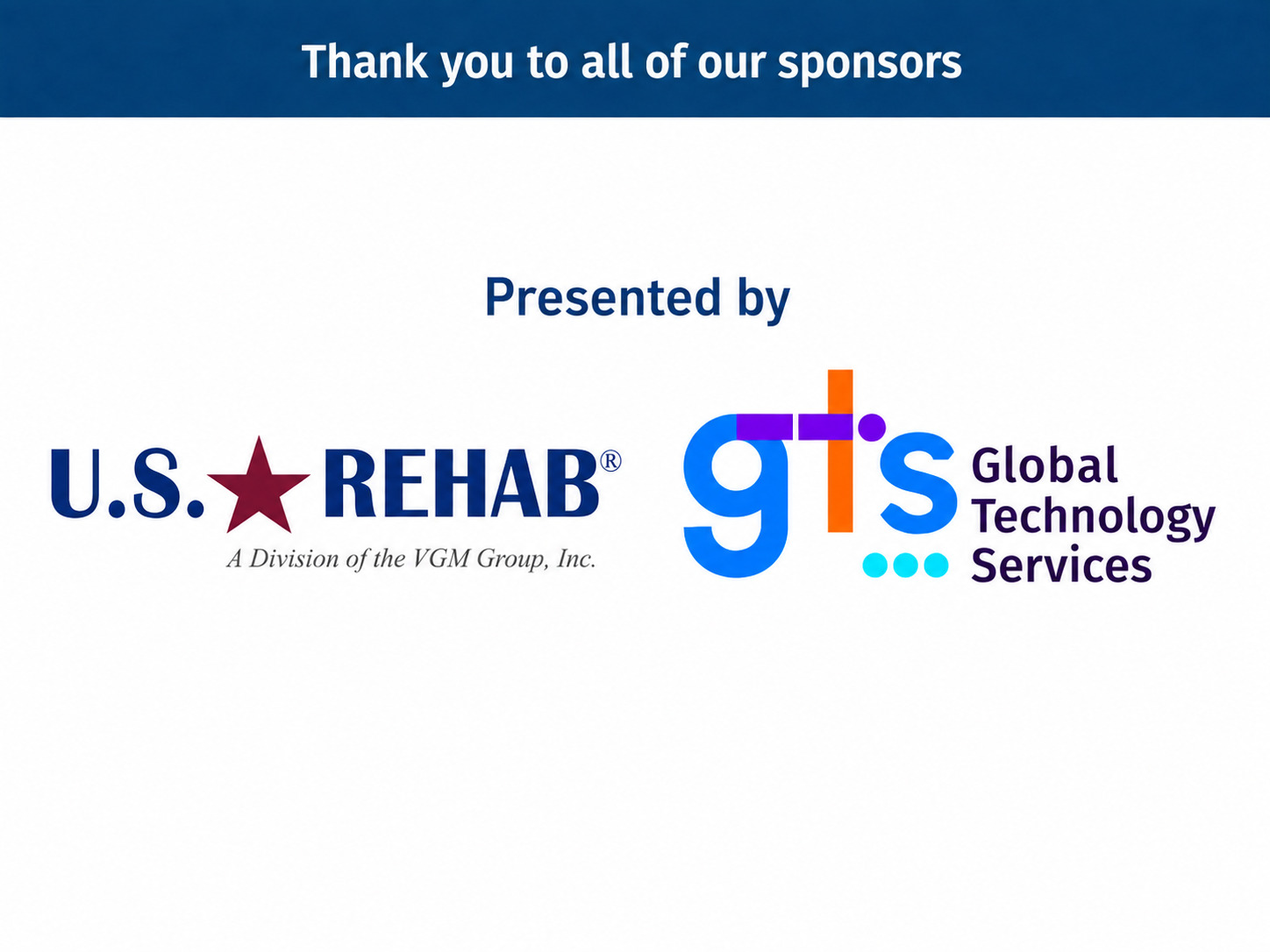 Thank you to our Sponsors